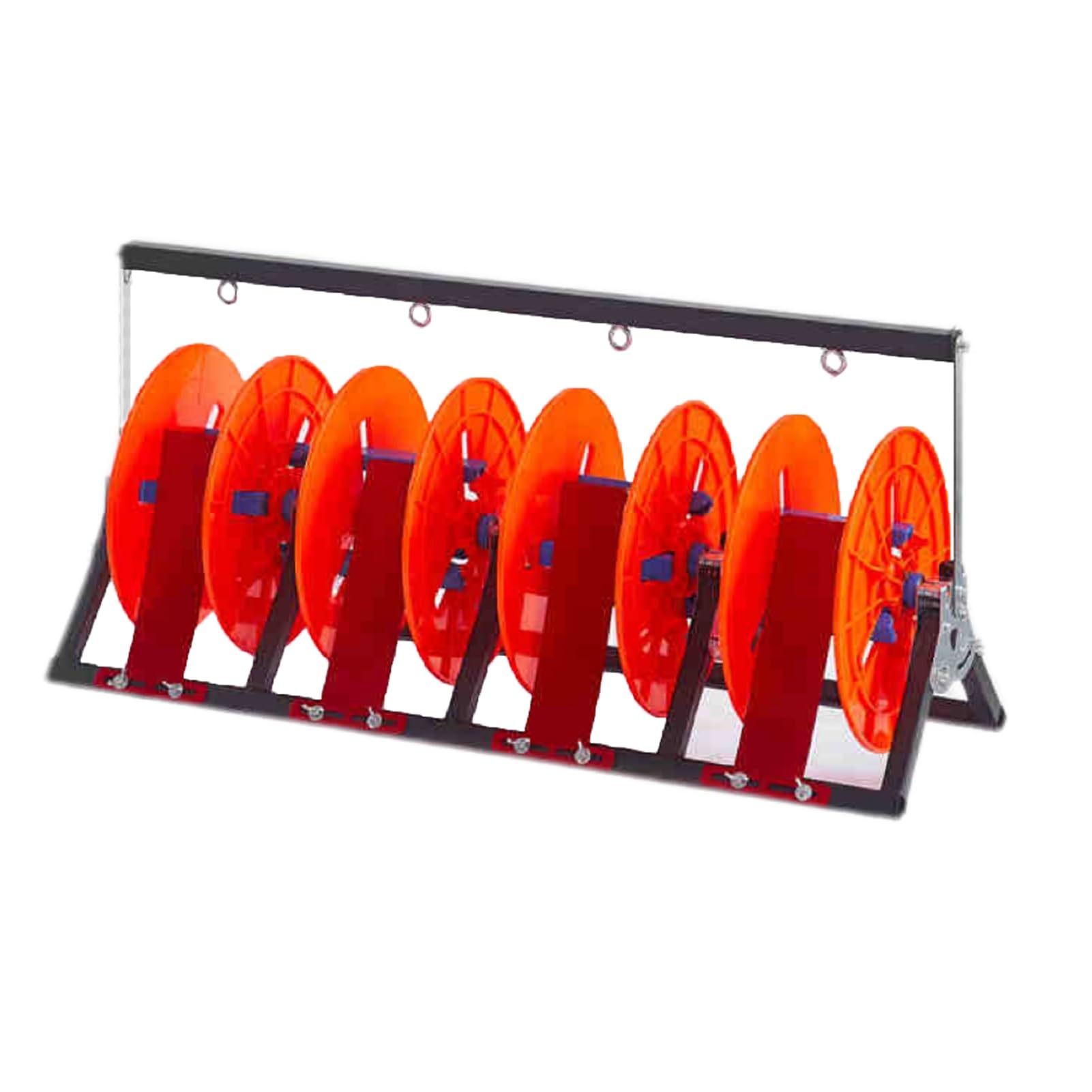 WDSOPK Foldable Wire Spool Rack - Space-Saving Cable Holder for Ropes, Cord, and Paracord Organization (One Color 4 reel)
