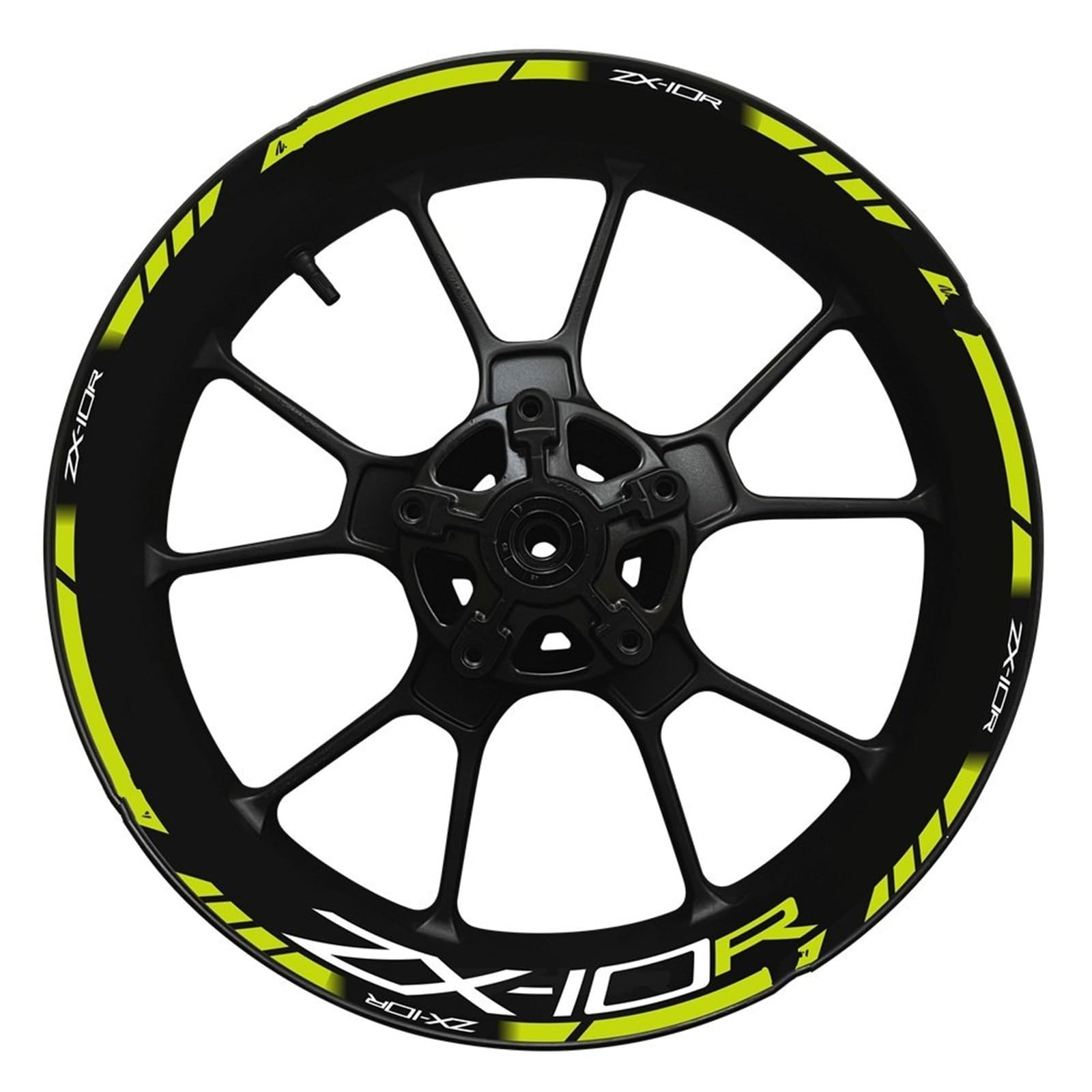Motorrad-Radnaben-Aufkleber-Set Dekorativer Schutz Felgen-Reflexaufkleber Für Für N&INJA Zx-10r Zx10r ZX 10R(Set Meal 14)