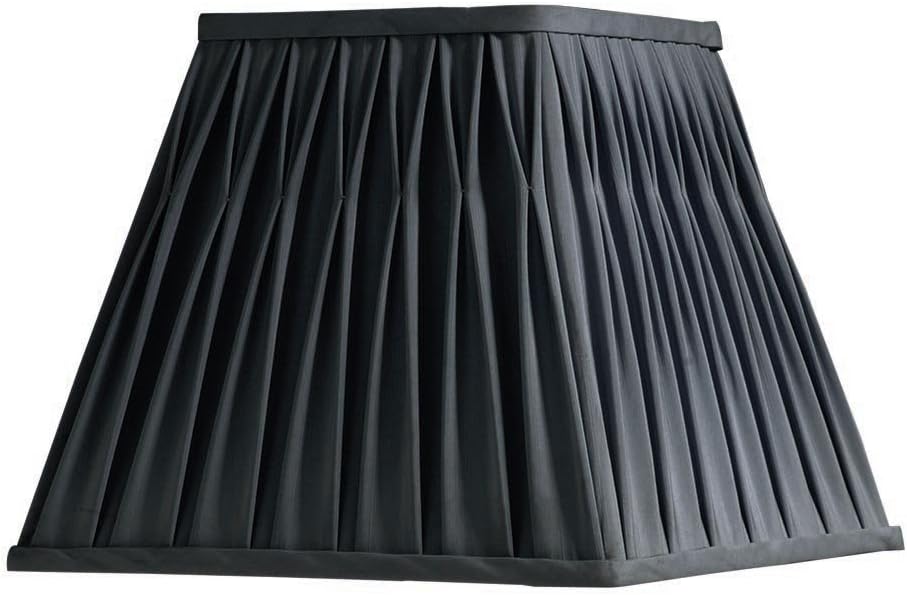 Laura Ashley SFQ016 Classic 16Inch Square Shade, Black Lampshades