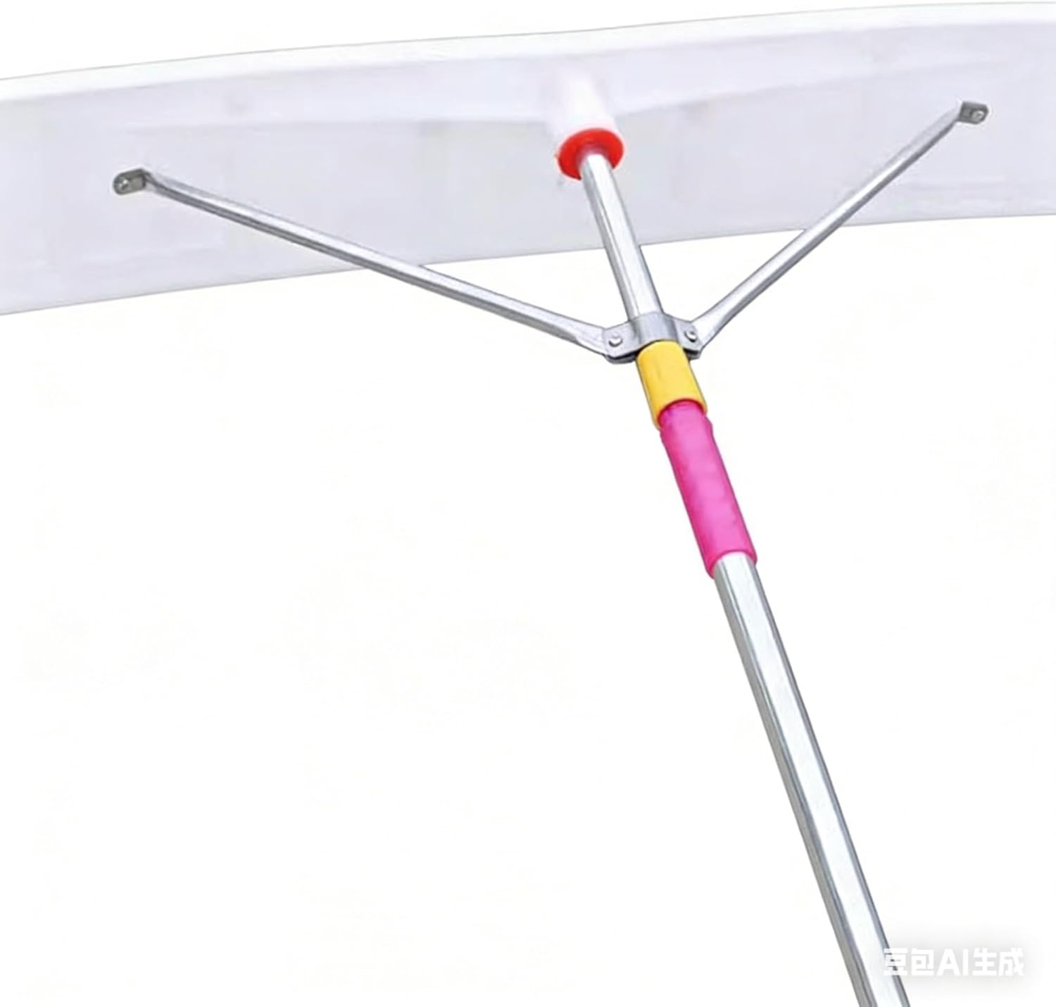 Roof Snow Rake with Extendable Pole, 20.5 ft Aluminum Roof Snow Remover, Wide Flat Blade with Reinforced Ribs, Ice and Snow Removal for Residential Roof