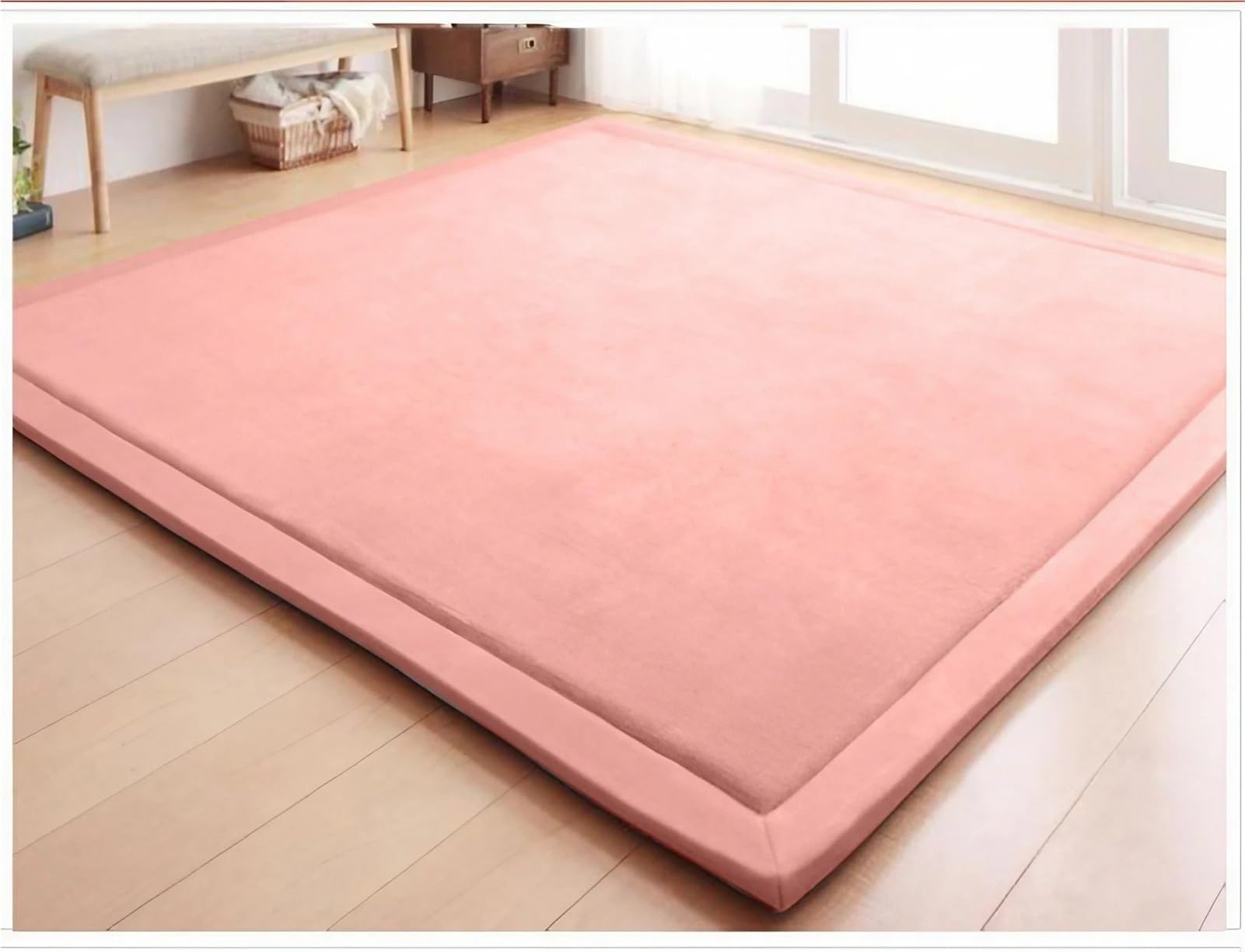 Tapis de jeu en mousse mémoire de forme lavable grand tapis de salon antidérapant