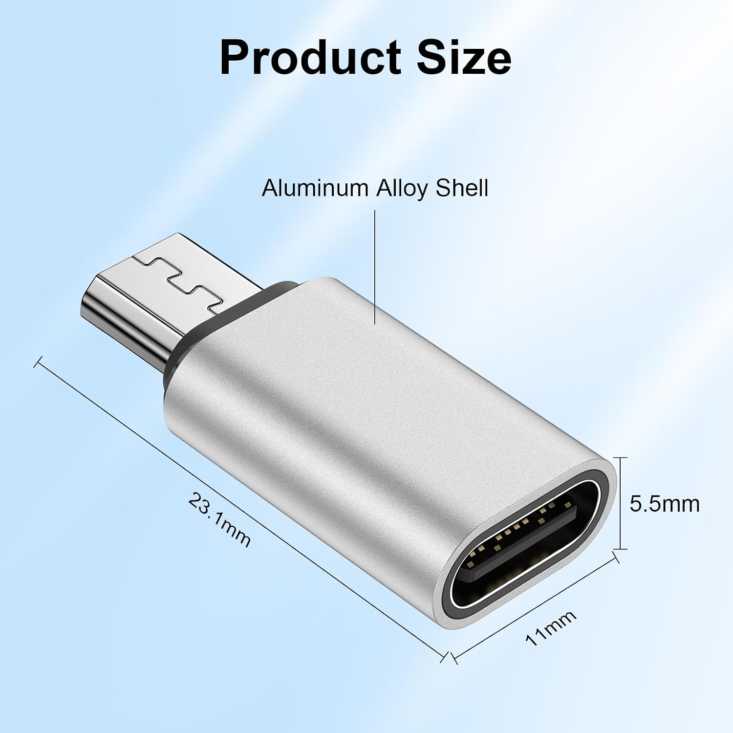 Micro USB Adapter for Samsung Galaxy S7 Edge S7 S6 Edge S6 J7 J5 J3 Nexus 6 5 LG G4 G3 Kindle MP3 Players, 4 Pack Type C Female to Micro USB Male Convert USB C to Micro USB Charge & Data Sync