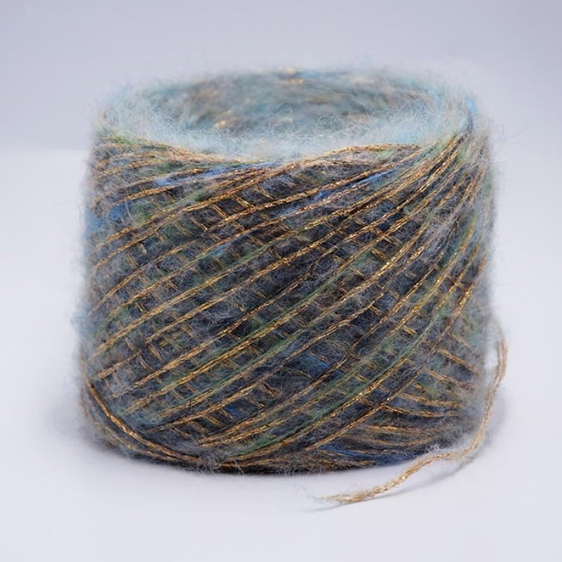 Hilo de lana para manualidades y ganchillo multicolor 200g
