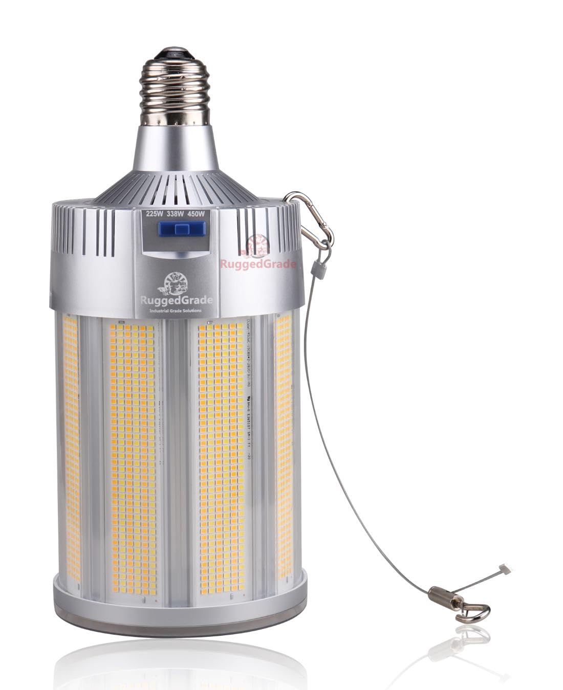 RuggedGrade 360W Aries IV Series - LED Corn Bulb - 58 000 Lumens - 277-480V - Color Selectable