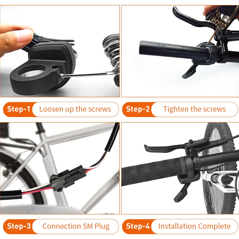 Amazon | E-Bike サムスロットル 108倍 左右サムスロットル スピード