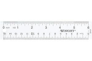 Westcott 10561 Acrylic Clear Ruler: Precision Planning and Measuring