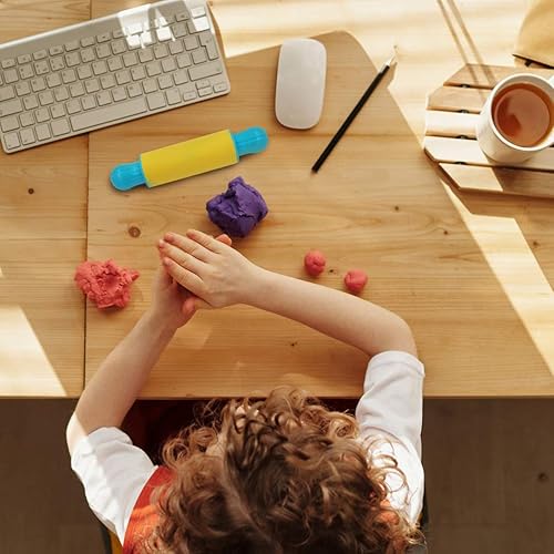 Miniatura 3 de Rodillo de arcilla de 4 piezas de arcilla suave plastilina para modelado de masas de plastilina para niños, herramientas de juego de arcilla y masa,