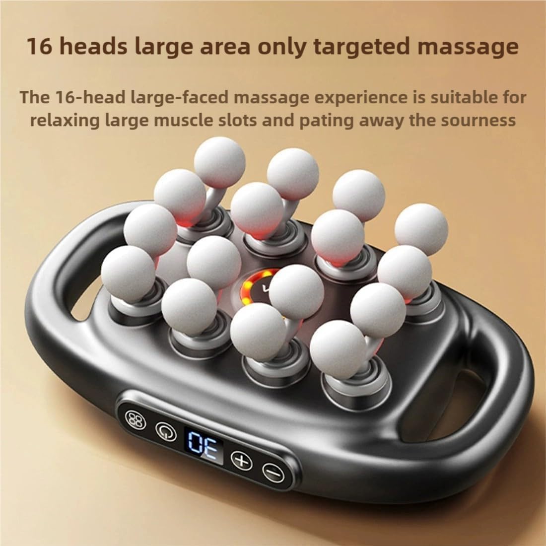 2026 New Zevessa Massager, Verniqo Deep Massager, Relief Wave Pro 3, 16-Drive 16-Head Massage Gun Set, with 3 Modes & 30 Intensities, for Legs, Waist, Buttocks (16 Heads Gray) 2026 New Zevessa Massager, Verniqo Deep Massager, Relief Wave Pro 3, 16-Drive 16-Head Massage Gun Set, with 3 Modes & 30 Intensities, for Legs, Waist, Buttocks (16 Heads Gray)