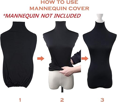 Miniatura 2 de NAVA - Vestido para maniquí elástico de Lycra magnífico. Cubierta superior para maniquí (no incluye maniquí)