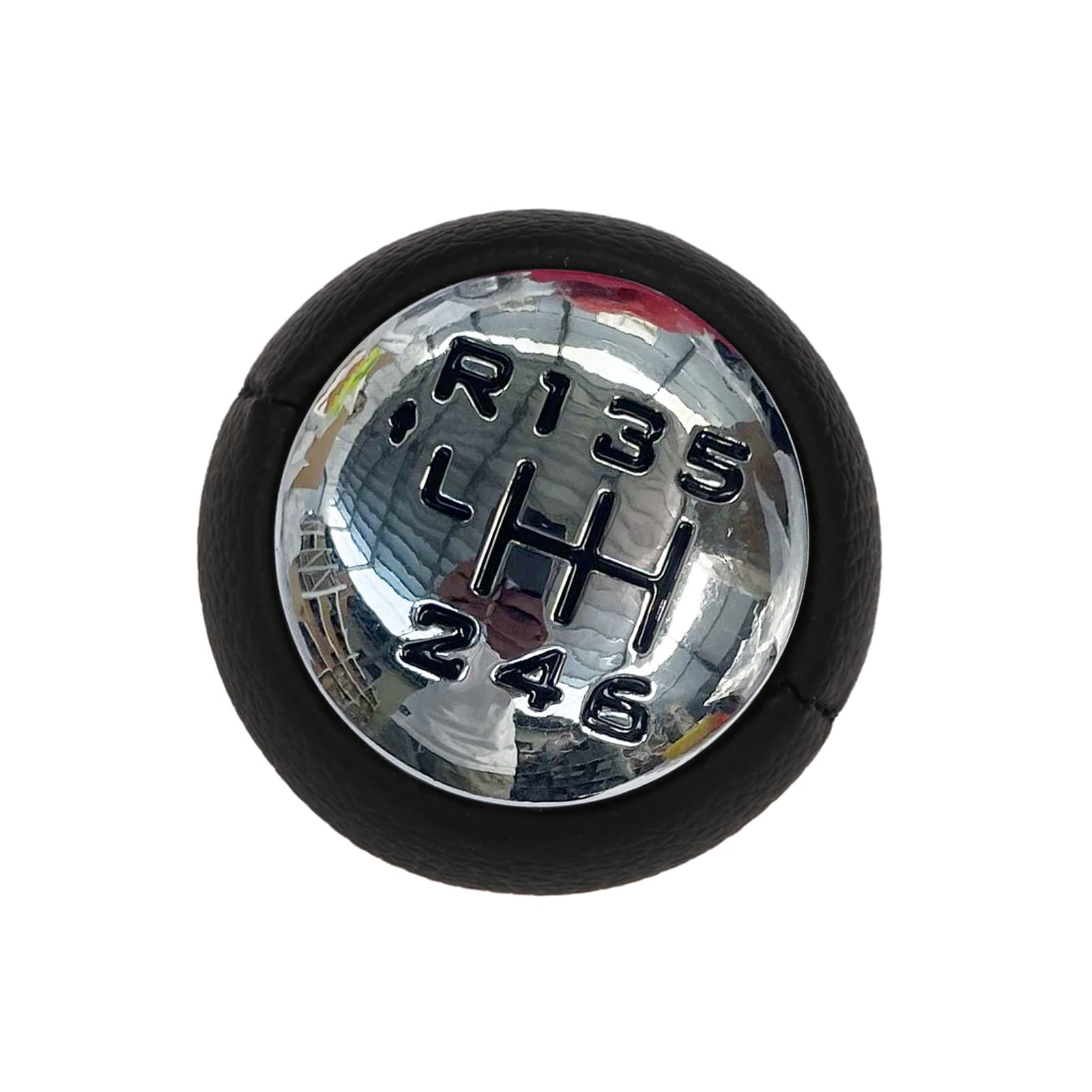 Pomello Leva Cambio Universale ESL Per Peugeot – Nero Cromato Con Adattatore