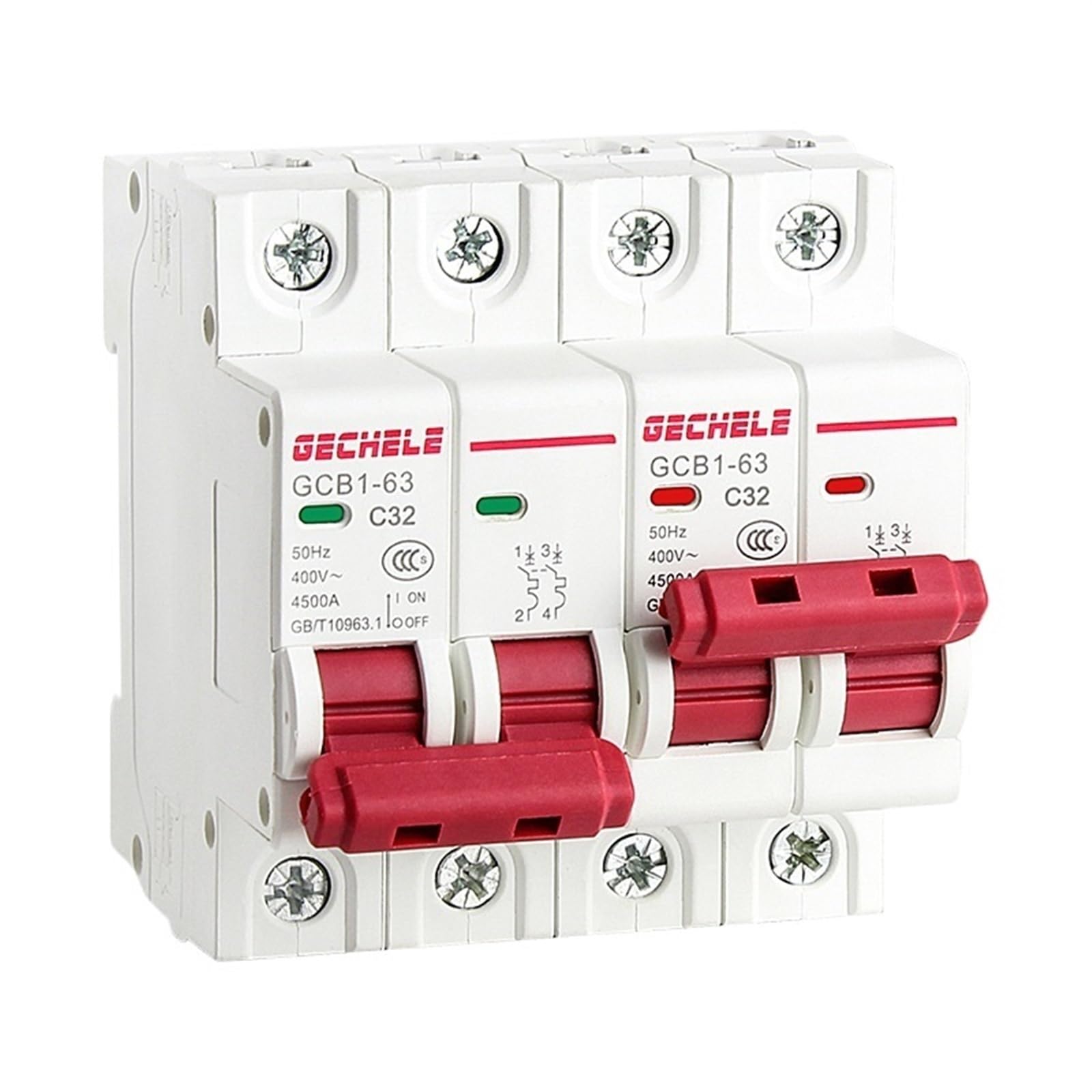 LHNBGTUIW 1PCS Dual Power Manual Transfer Switch 1P+ 2P+ Interlocking Circuit Breaker 63A-125A 220V Din Rail MCB(1P-1P,25v)