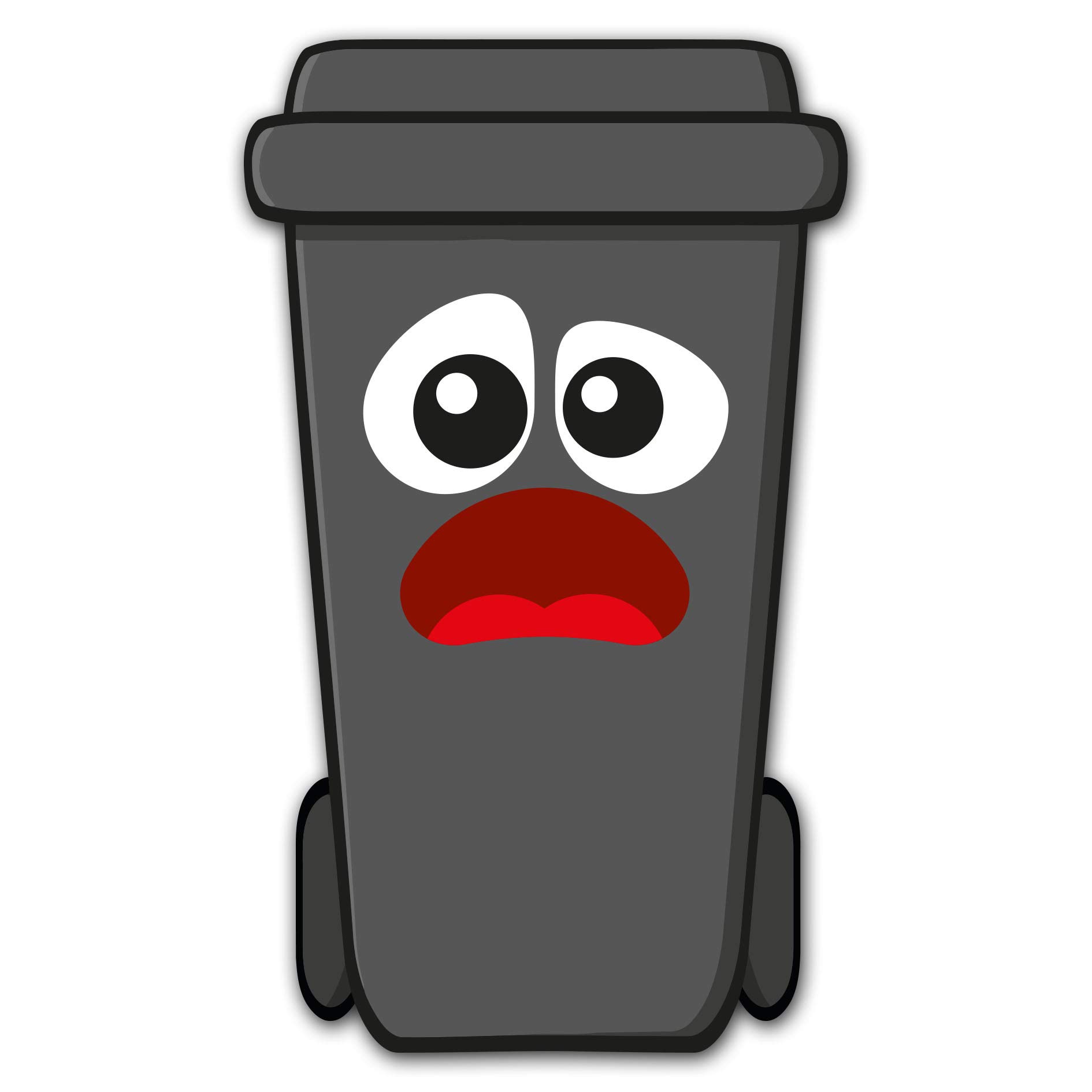 Adesivi Divertenti Per Bidoni Della Spazzatura - 8 Fogli Con Occhi E Faccine Cartoon - Foto 7