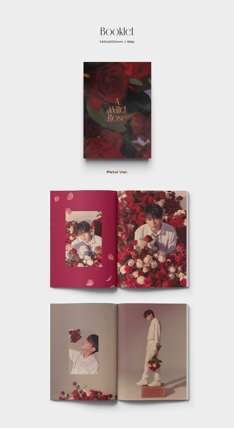 Brave Entertainment RYEOWOOK Super Junior - A Wild Rose (3rd Mini) Album+Extra Photocards Set (Prickle ver.) 150 x 210 mm