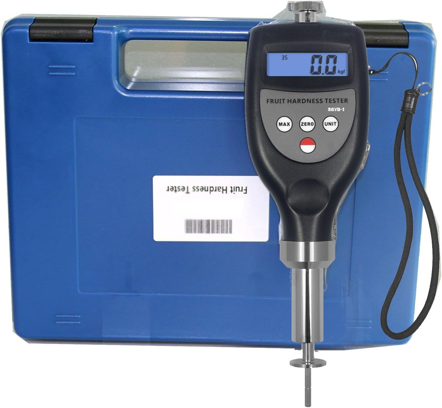 Digital Fruit Penetrometer Hardness Tester Firmness Tester Sclerometer Hardness Tester 0.2 to 5.0kgf/cm² for Soft Fruit Peach Banana Apricot Plum Melon Citrus Persimmon Hardness Tester