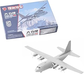 NATEFEMIN Plastic US C-130 Hercules Transport Aircraft Model Aircraft Model 1:144 Model Simulation Science Exhibition Model (Unassembled Kit