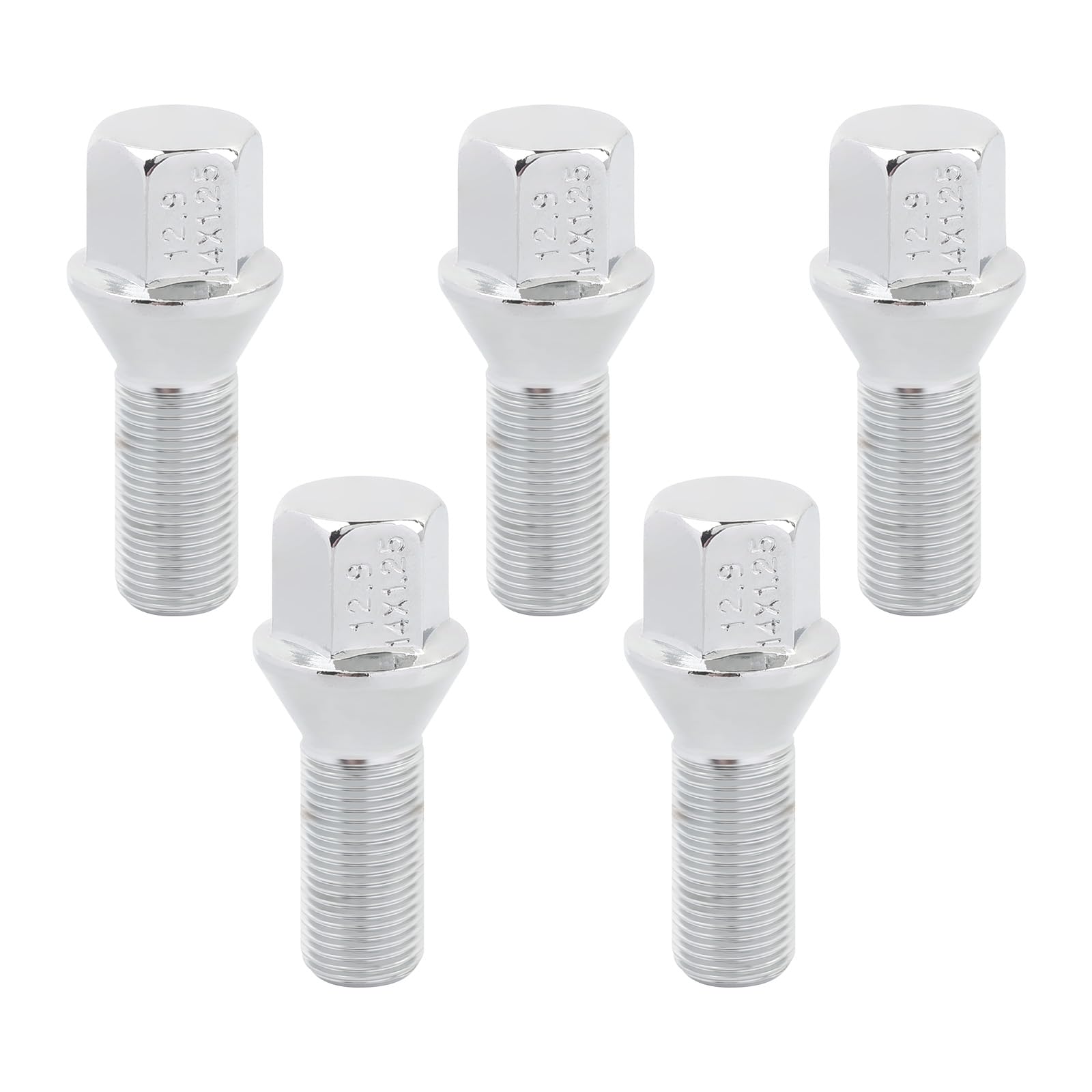 5PCS M14x1.25 Wheel Lug Bolts OEM 36136774896 610-532,0.67" Hex 1.1" Shank Wheel Studs Compatible with BMW 1-Series 2-Series 3-Series 5-Series,Professional Wheel Bolts Car Accessories (for BMW)