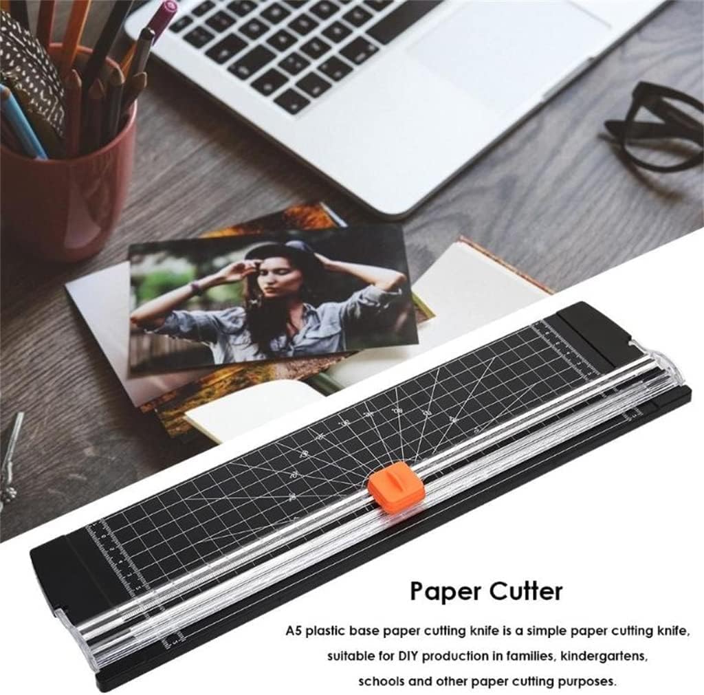 Paper Trimmer Shredders A4 Paper Cutting Machine Paper Cutter Trimmer Crafts Photo Scrapbook DIY Office Home Stationery Knife (Color : White) (Black) image 2