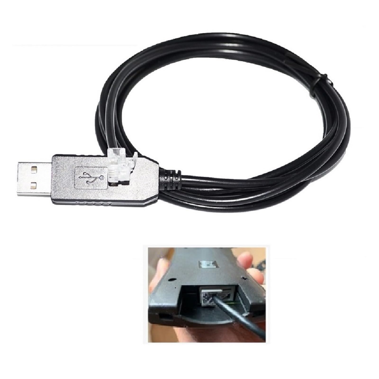 Cavo seriale FT232RL CHIP USB a RS232 RJ11 RJ9 4P4C adatto per PC a NEXSTAR controllo manuale del cavo AVX Mount (1,8 m)