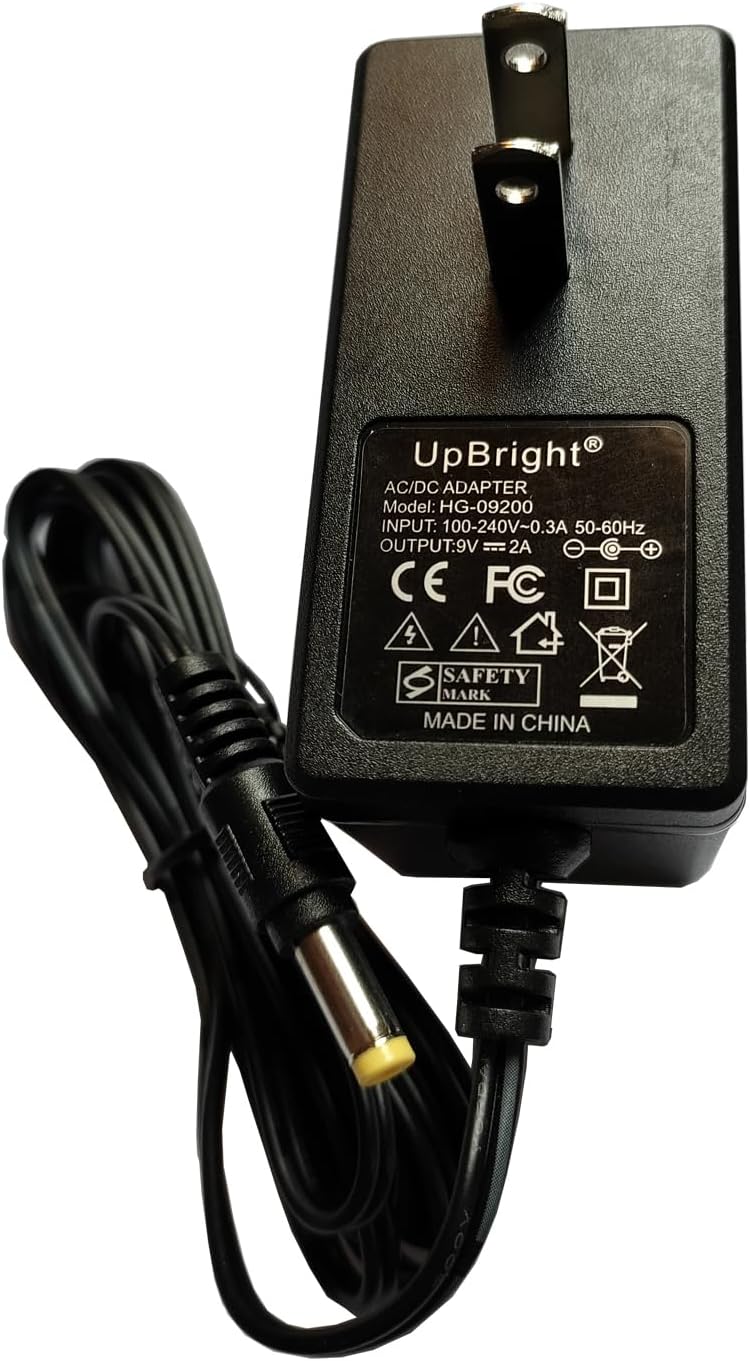 UpBright 9V AC/DC Adapter Compatible with Korg KA350 KA-350 Volca FM volca bass volca Keys volca Beats Kick sequencer Analog Rythm Machine Kross 2 61 88 Keyboard MS-20 Mini MK-1S Power Supply Charger