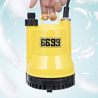 6699 Submersible Water Pump 1/4 HP 1600GPH Thermoplastic Utility Pump Electric Portable Transfer Water Pump with 10-Foot Cord for Pool Tub Garden Pond Draining