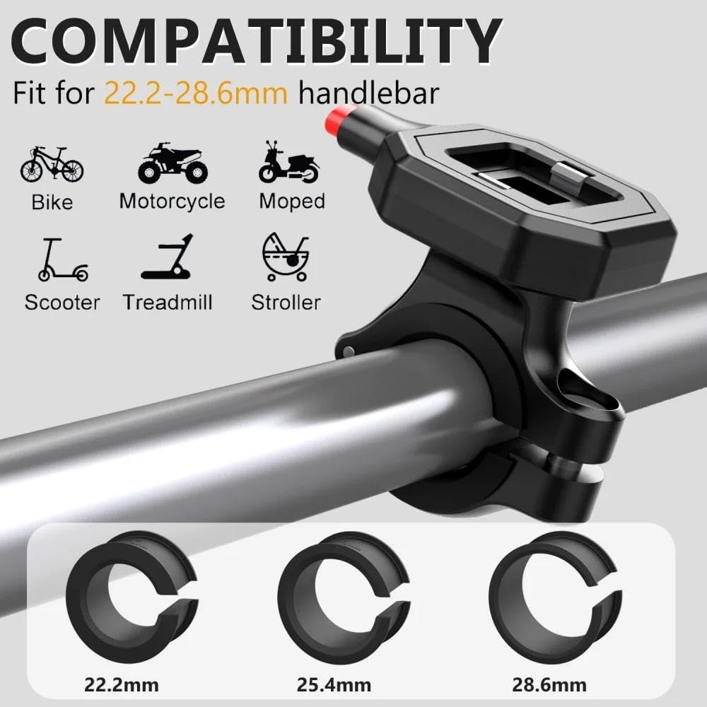 Supporto Manubrio Universale Per Bici Scooter Porta Cellulare Impermeabile Per Motocicli Biciclette Per Dispositivi 4.7 A Pollici