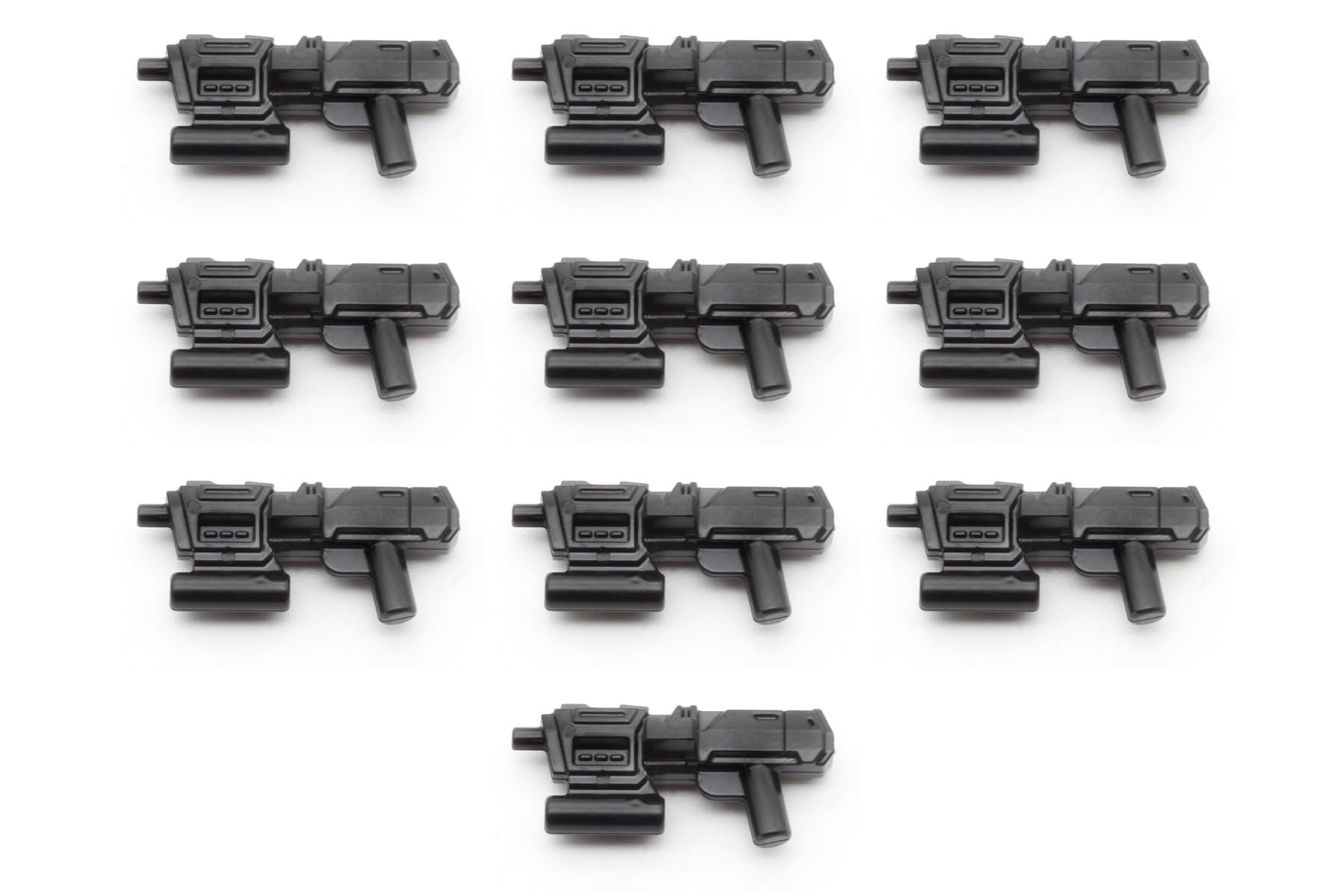 BricksStuff DC-17m Blaster Pack | 10-Piece Set | Compatible with Star Wars Mini Figures - Includes 10 Pieces Sci-Fi Blaster DC17m