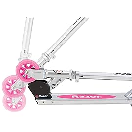 Razor AW Kick Scooter for Kids - Wheelie Bar, Lightweight, Foldable, Aluminum Frame, and Adjustable Handlebars