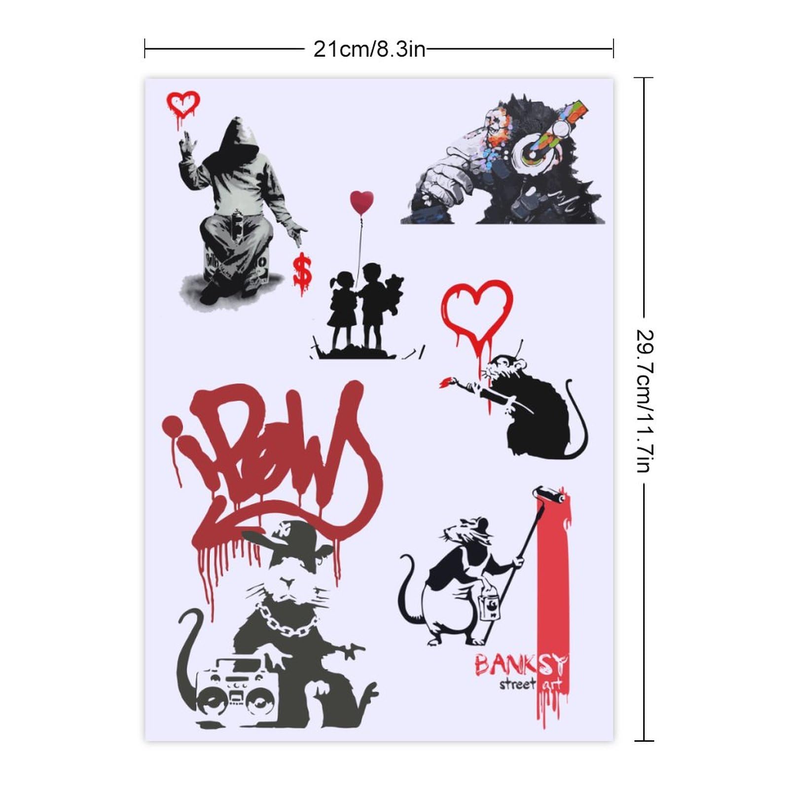 即決　本物　Banksy KEEP LEFT バンクシー　大判ステッカー　激レア 即決 本物 Banksy KEEP LEFT バンクシー 大判ステッカー 激レア