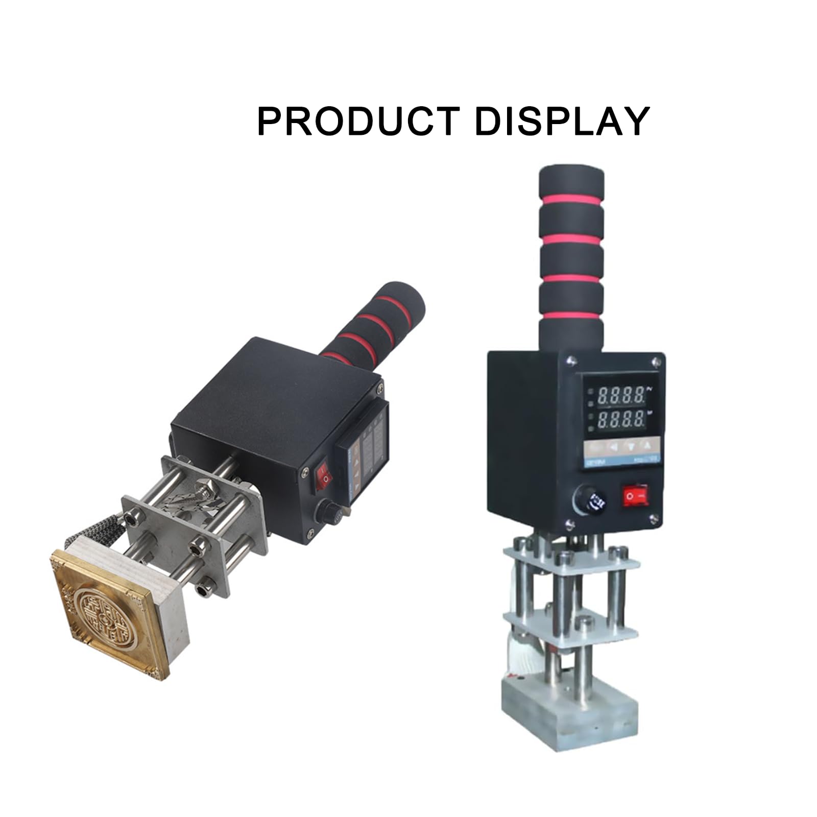Macchina per Gonfiatura - Strumento Manuale di Stampaggio a Caldo 220V 500W per Pelle, Carta, Legno e Stampa a Foglia Personalizzata con Logo