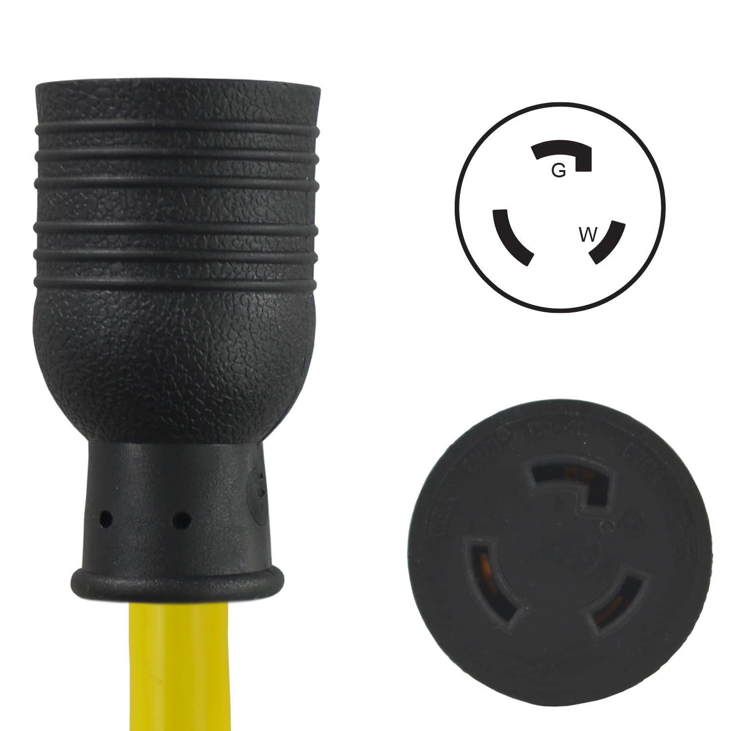Conntek P515L520: 15 Amp 5-15P na L5-20R adapter warkocza