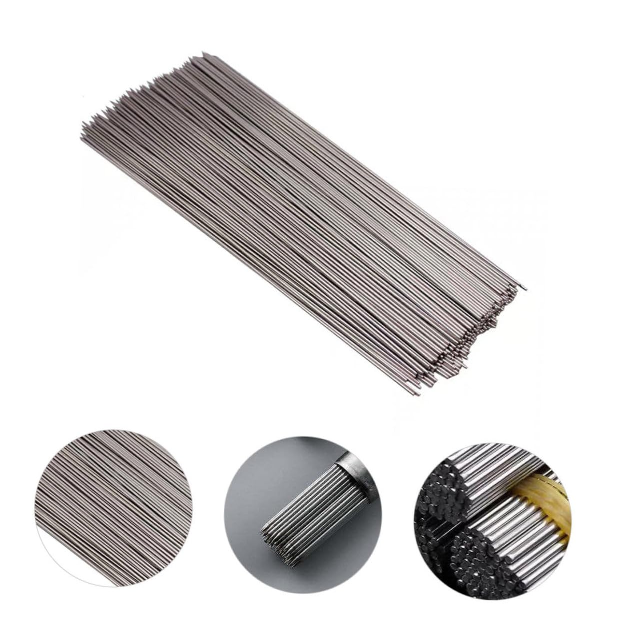 Spiedini Tondi in Acciaio Inox 304 100 Pezzi per Barbecue