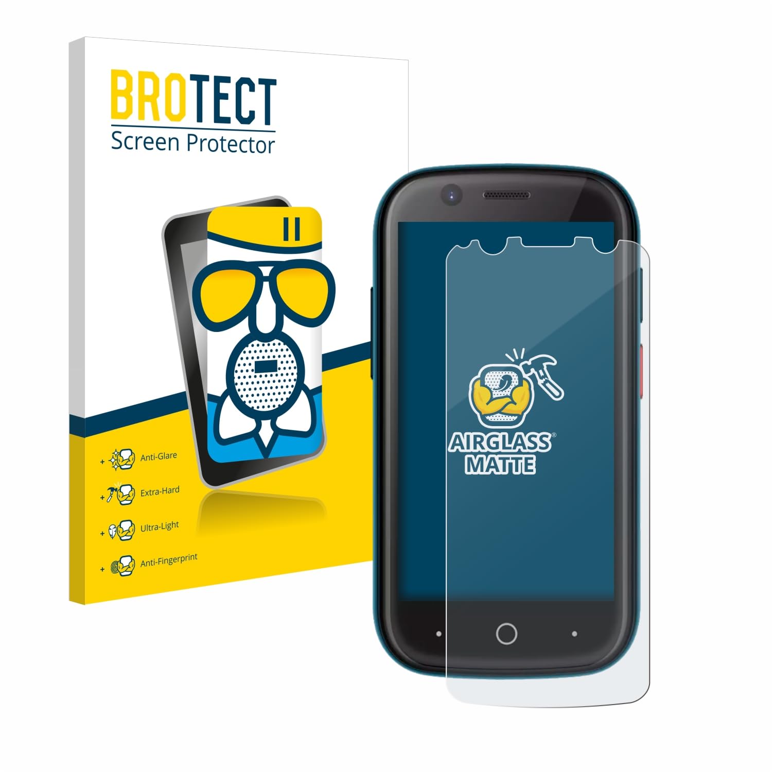 brotect Pellicola Protettiva Vetro per Unihertz Jelly 2