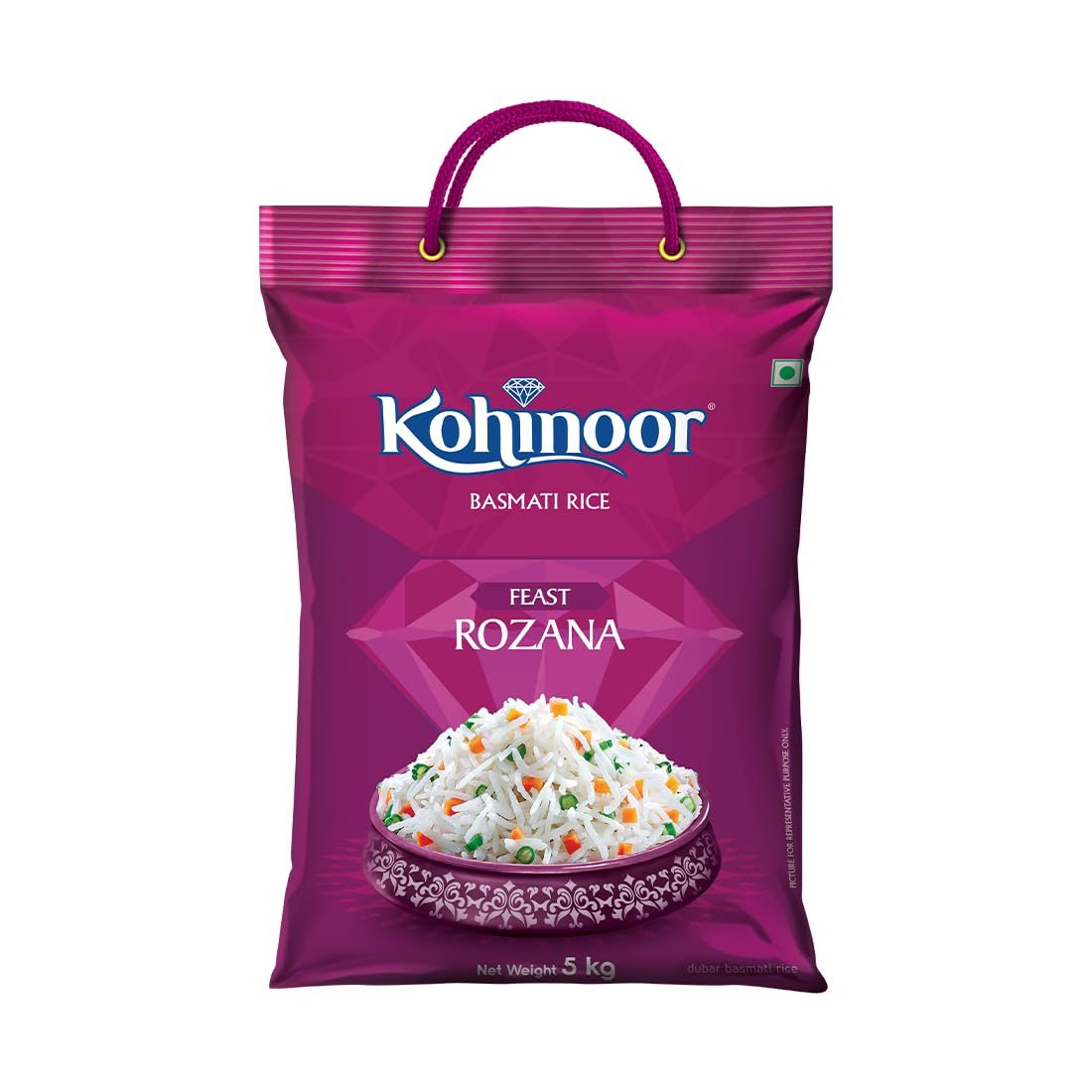 Kohinoor Feast Rozana Basmati Rice, 5 kg, Premium Everyday Rice-image-8