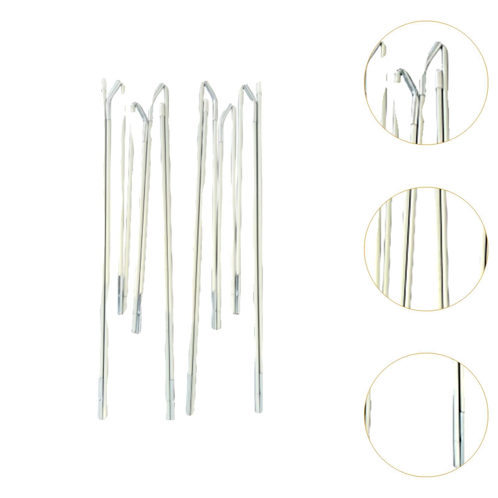 rockible Set di Tenda da Gioco per Bambini, Design a 4 sezioni, aste da 5,9 mm, robusti e Leggeri, in Fibra di Vetro Bianca, Ideali per Tende a, 2 Pezzi