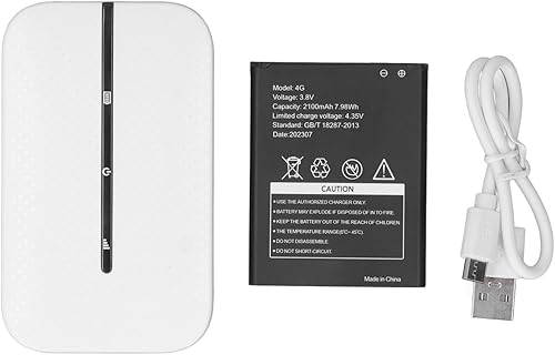 POCREATION 4G LTE Hotspot móvil desbloqueado portátil WiFi router inalámbrico con ranura para tarjeta SIM para viajes de negocios trabajo 300Mbps 10