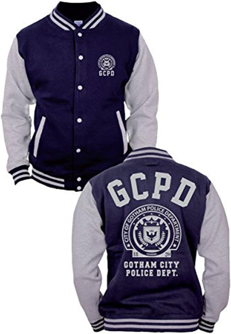 Batman GCPD College Jacket Gotham City Police Department Blue - S
