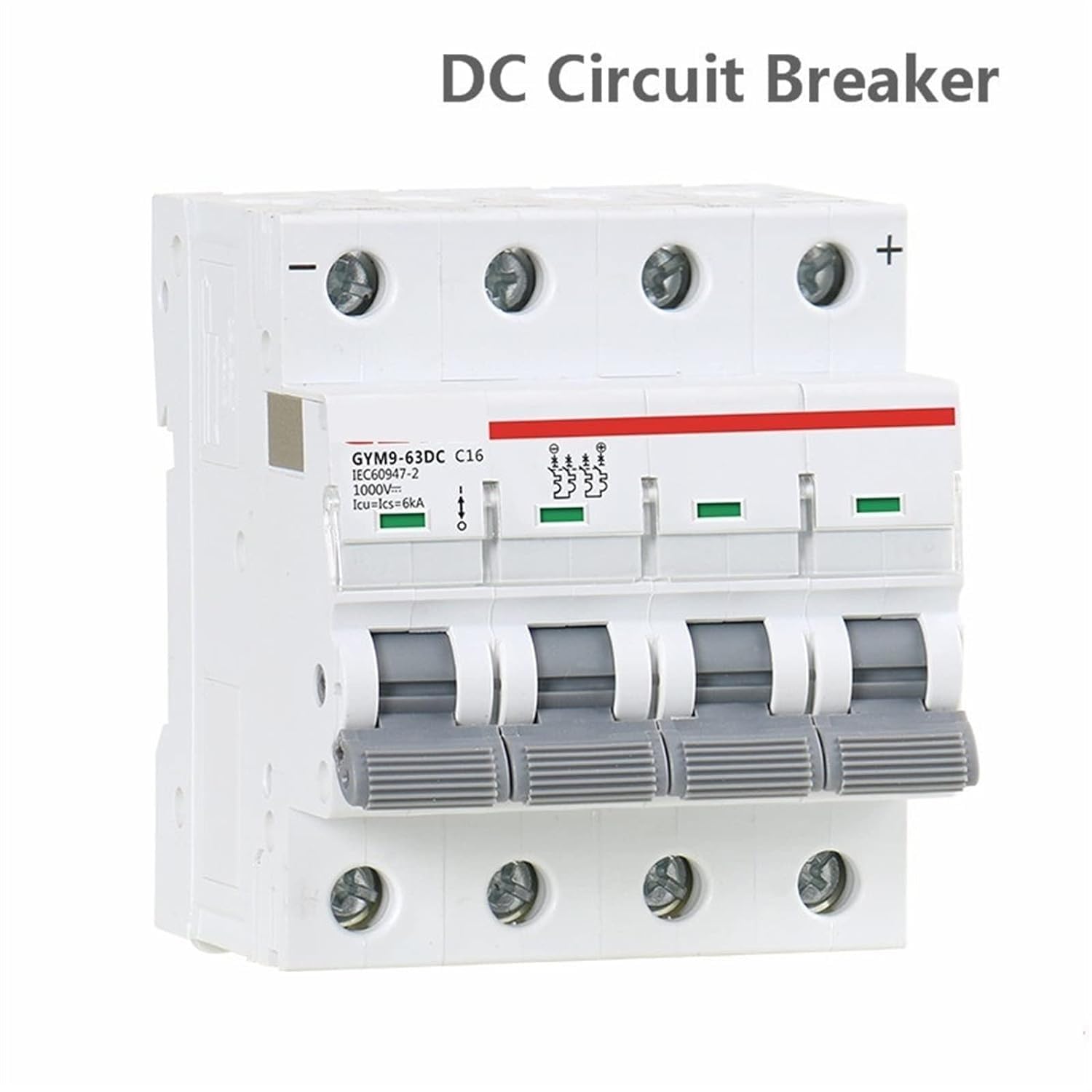 Wyłącznik automatyczny DC 1000V Mini DC 6A 10A 16A 20A 25A 32A 40A 50A 63A 4-biegunowy IEC60947 1 sztuka (20A)