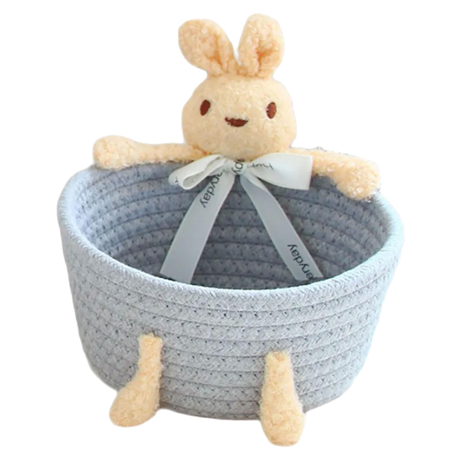 Kalttoy J Functional Handwoven Storage Boxes Artisanal Cotton Rope Storage Boxes Space Saving Organizers For Nursery Or Dorm Blanket Holder Basket