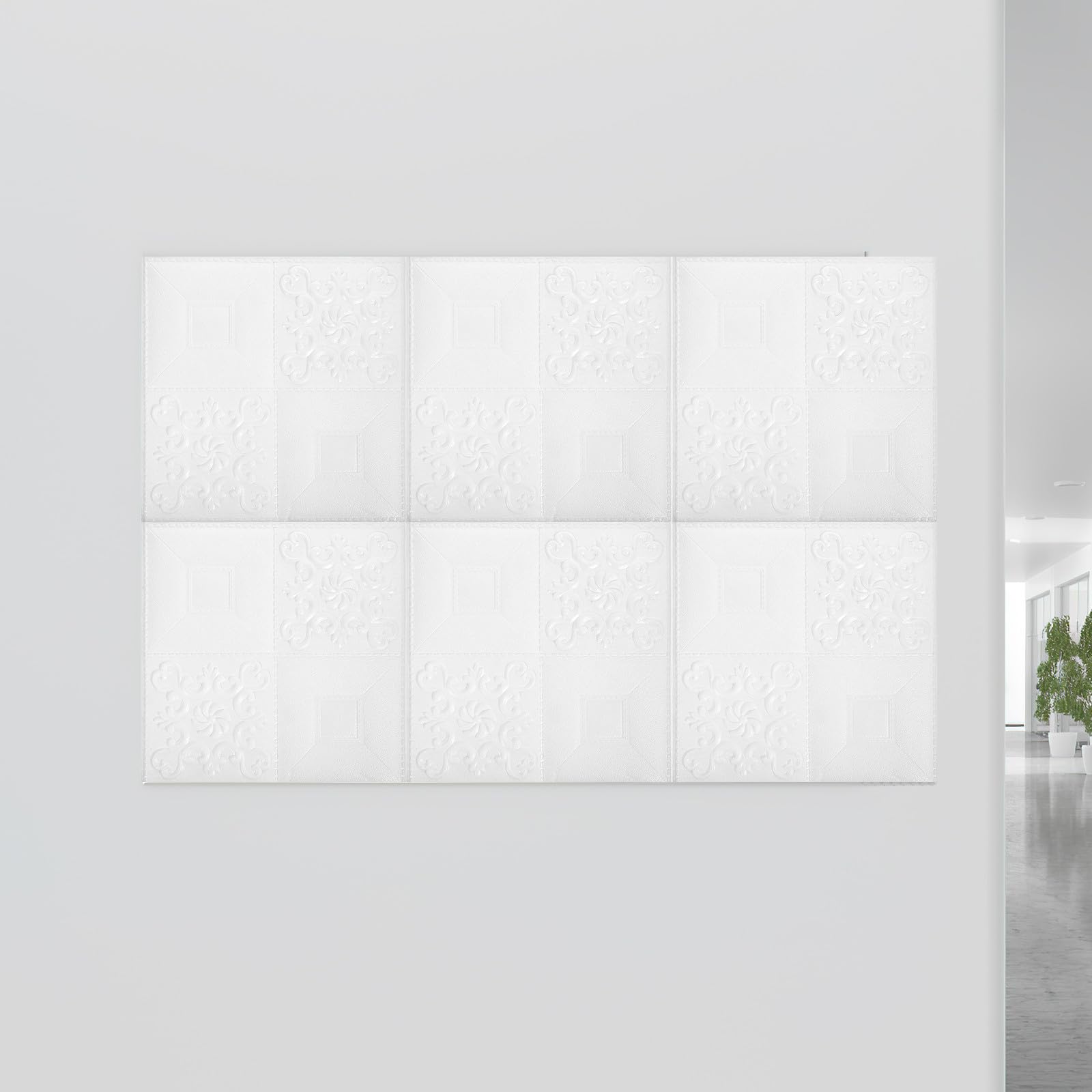 Gatuida Pannelli Decorativi Autoadesivi in Forma di Mattoni 3d 20 Pezzi in Schiuma Xpe Bianca per Pareti Interne Facili da Pulire Adatti a Soggiorno e Cucina