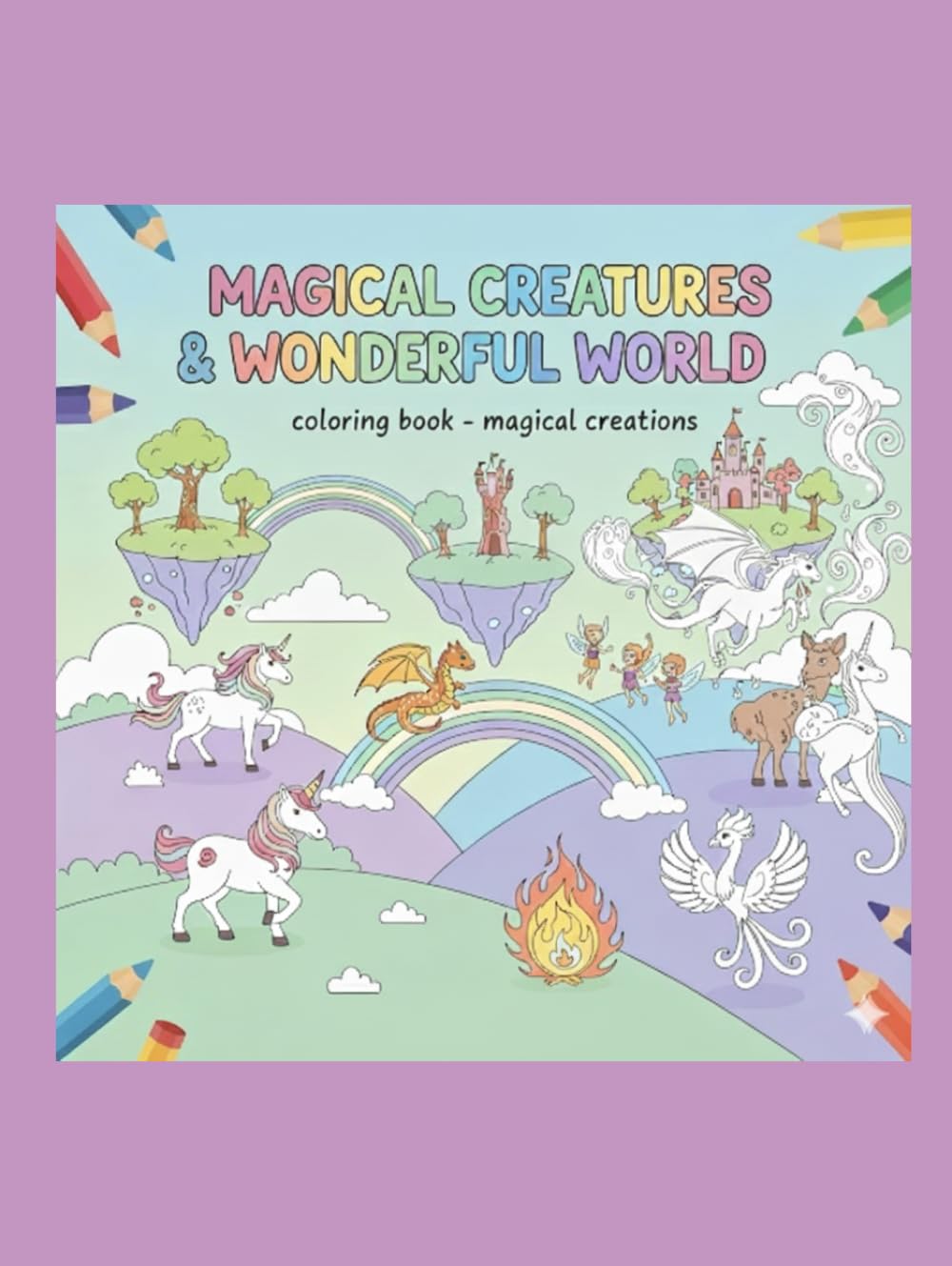 Magical Creatures - coloring book / drawing book: Mythical Creatures Focus Dragons, Unicorns, Fairies, and Other Mythical Beings A Coloring Book of ... Legendary Creatures from Fantasy and Folklore