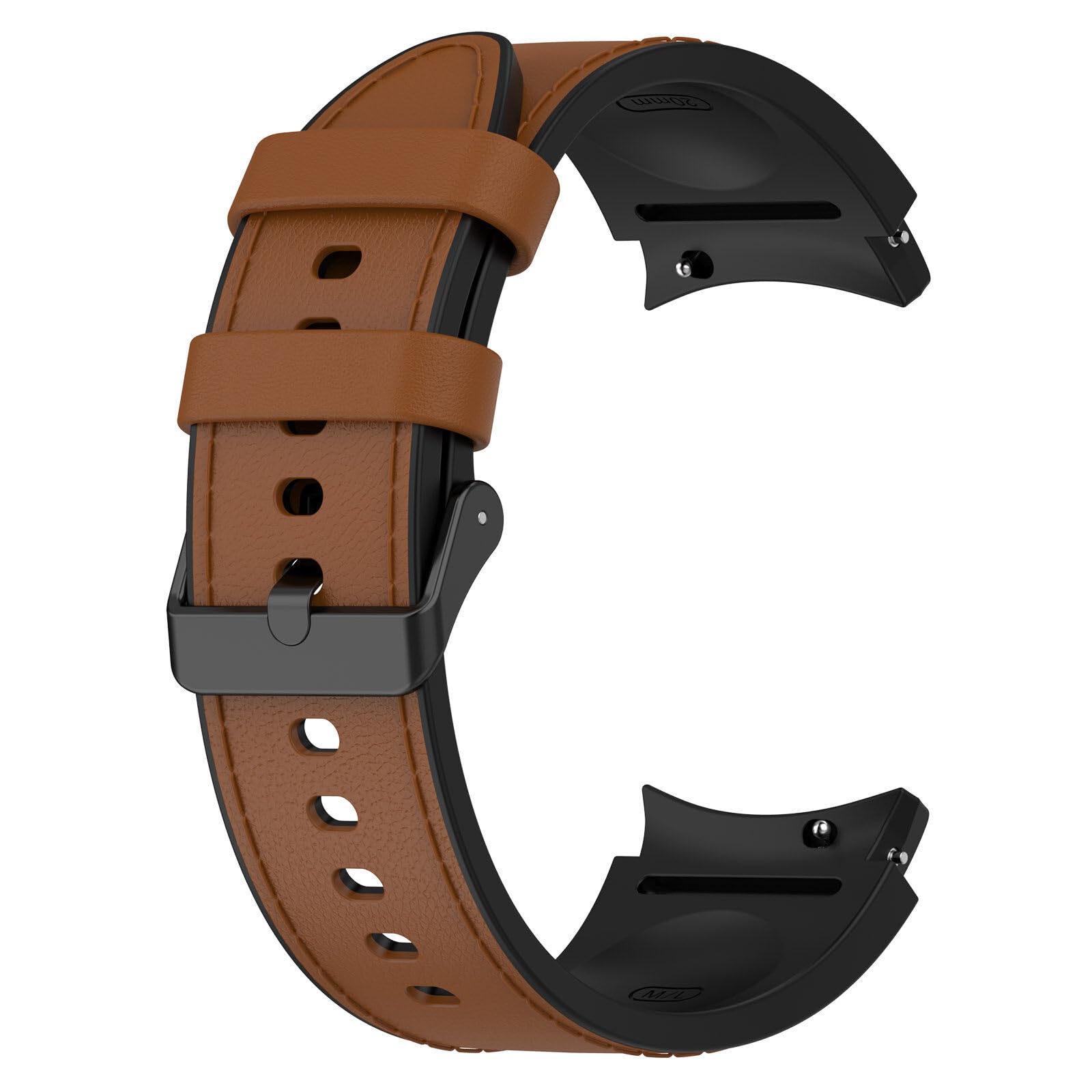 DHIMAHI Band Compatible with Samsung Galaxy Watch 6/5/ 4 40mm 44mm,Genuine Leather with Silicone Replacement Bracelet Bands Strap for Galaxy Watch 5Pro/Watch 6 43mm 47mm/4 Classic42mm46mm-image-28