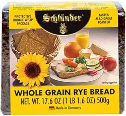 Pão de Centeio Integral Com Sementes de Girassol Schlunder 500g