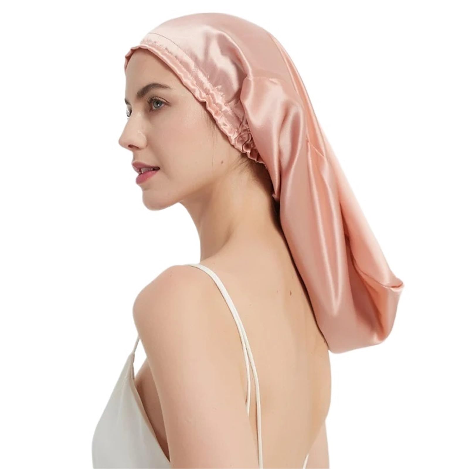 Silk bonnet Seidenschlafmütze for Frauen, Haarpflege, Nachthaube for lange Zeit for women