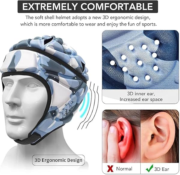 ciseroye Flag Football Headgear, Soft Shell EVA Foam Protection by ciseroye - Used condition - Image 2