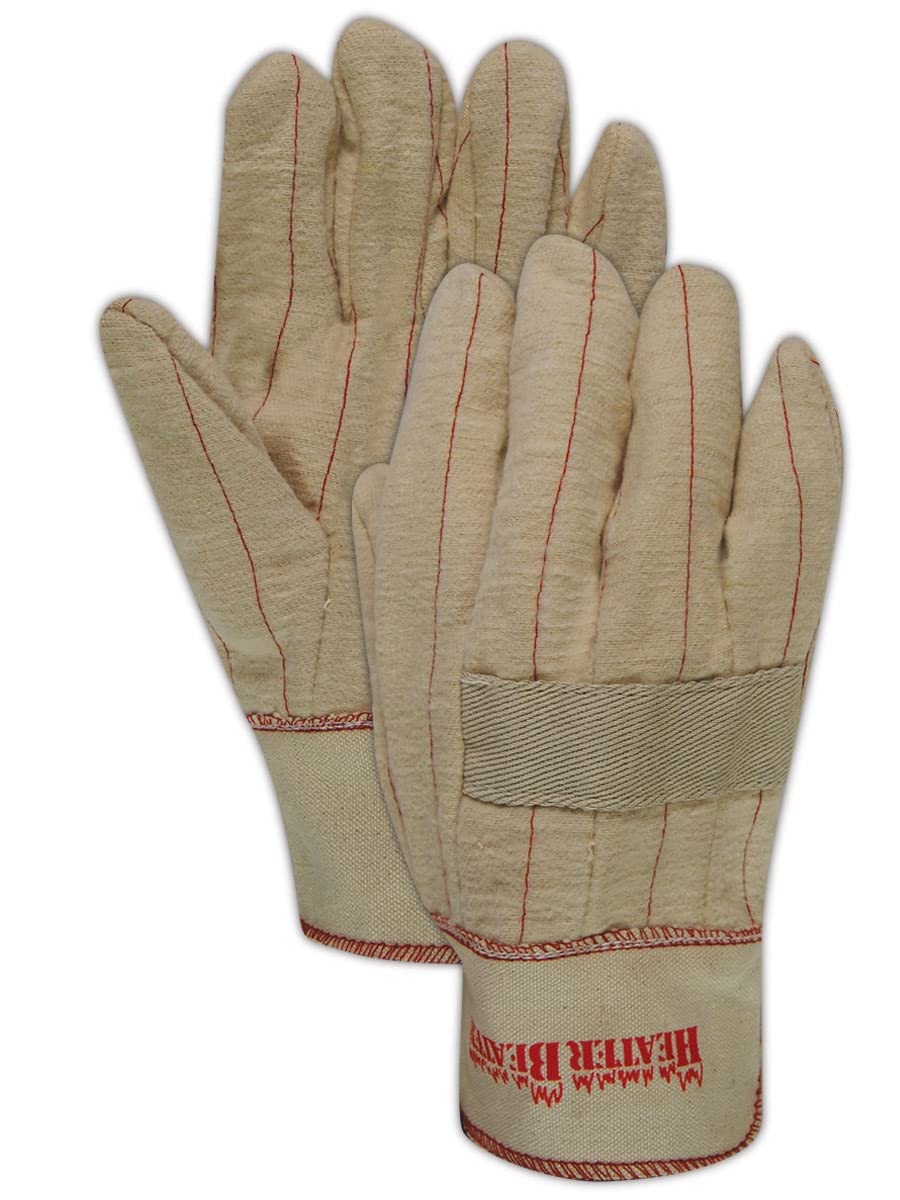 MAGID Heater Beater 3977KTNEG 24 oz. Cotton Canvas Hot Mill Gloves (12 Pair)