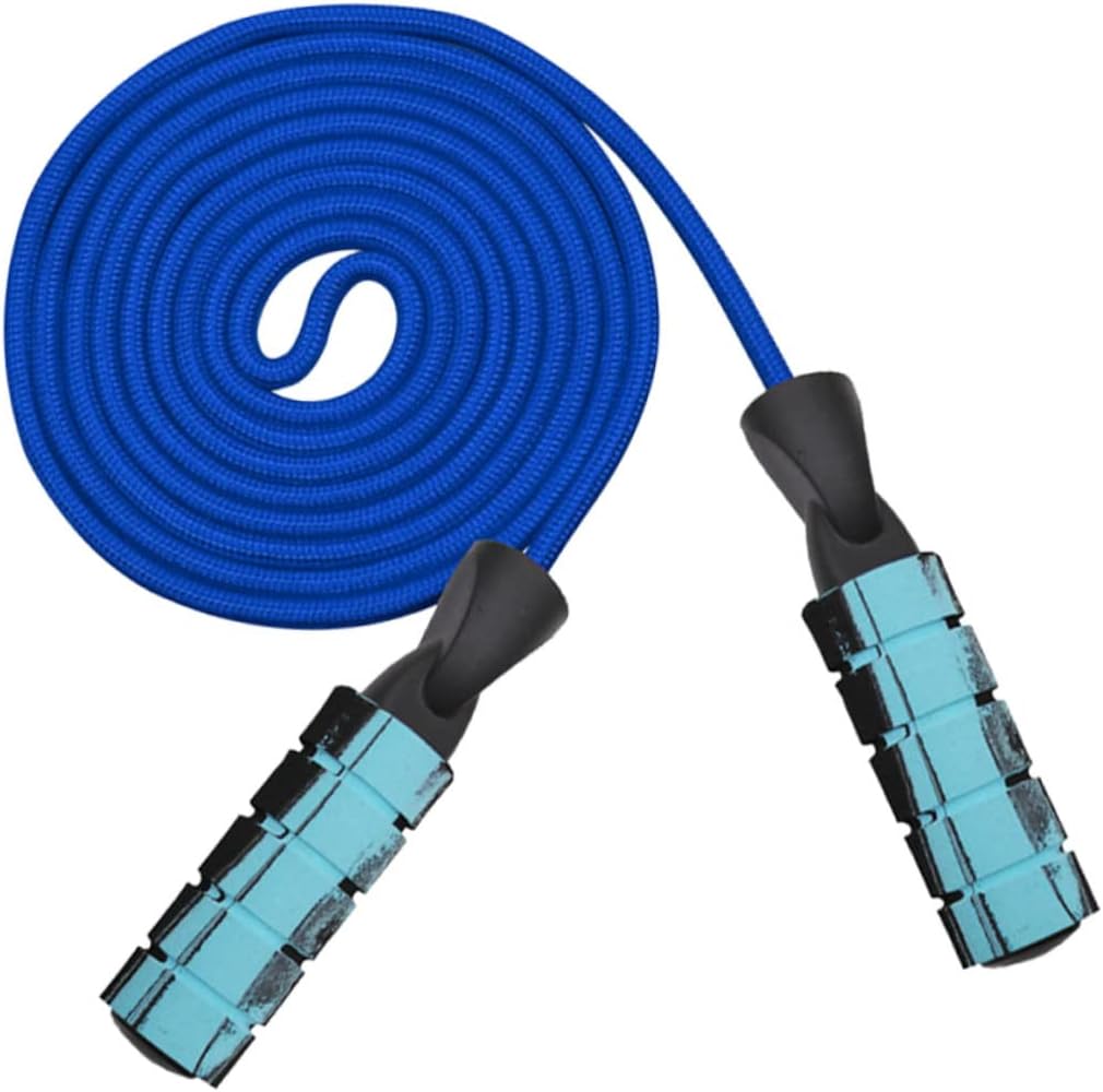 Weighted Duplex Bearing Jump Rope for Fitness Training Professional Skipping Rope for Adults and Students Blue for Cardio and