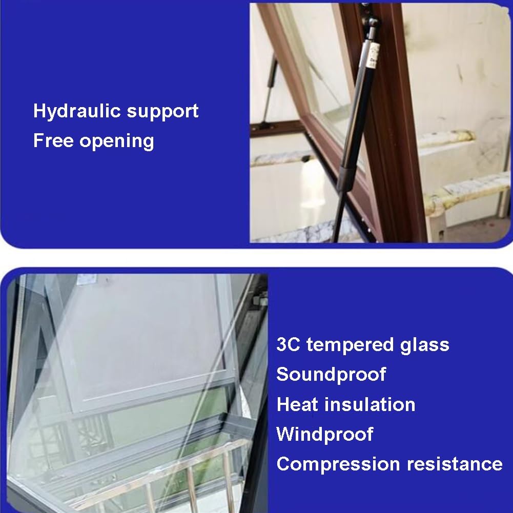 Manual Venting Skylight - No Leak Design For Attic, Sunroom, Basement - 65x55cm Roof Window With Tempered Glass