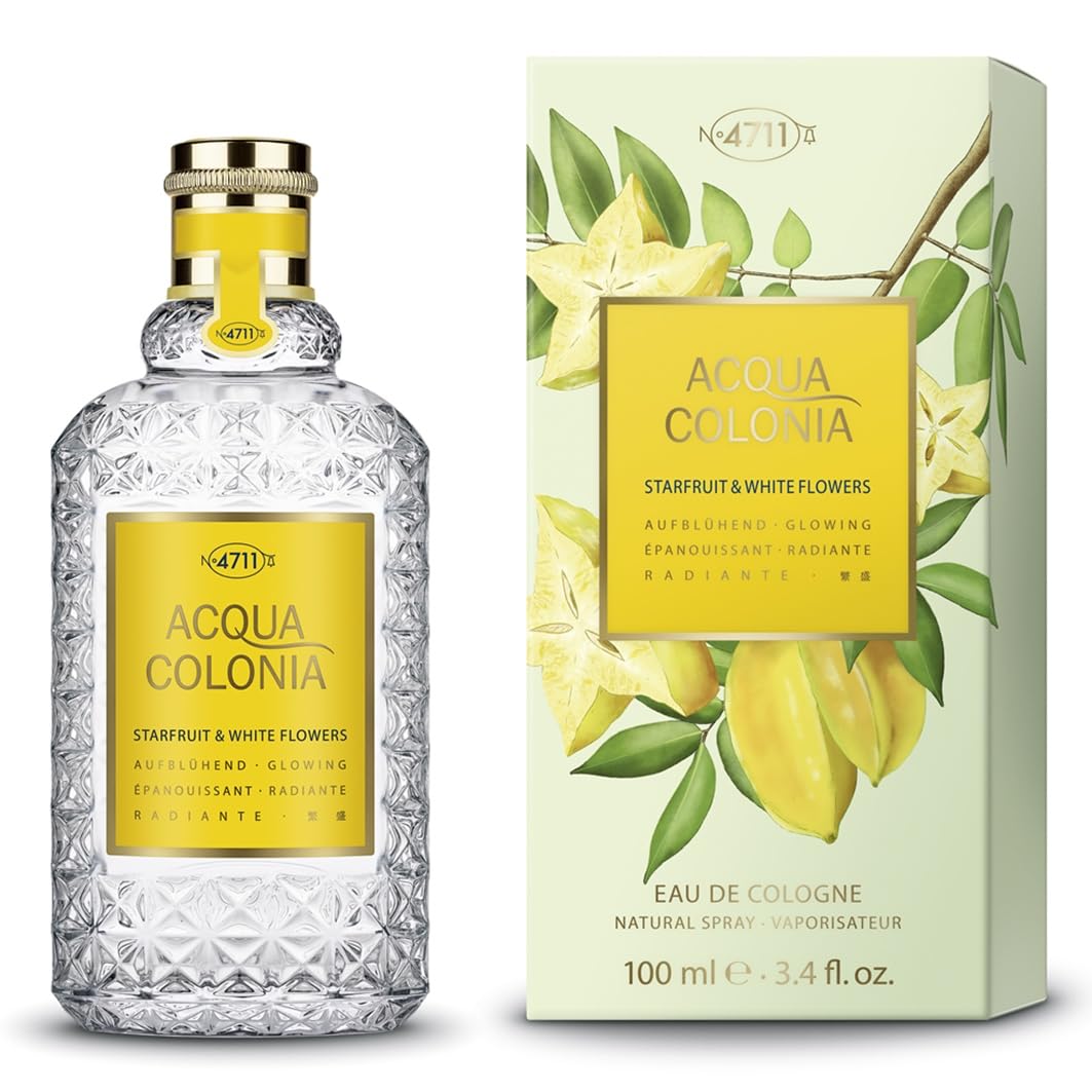 4711 Acqua Colonia® Starfruit & White Flowers | Eau de Cologne - aufblühend - Wellness für die Sinne | 100ml Natural Spray