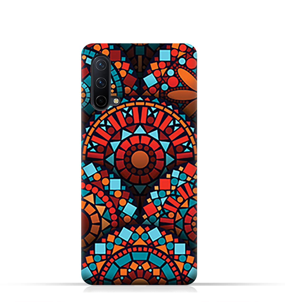 AMC DesignTPU Mobile Case Cover for OnePlus Nord CE 5G with Geometrical Mandalas Pattern