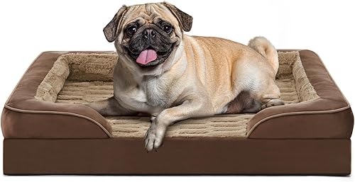 Miniatura 10 de FURTIME Cama ortopédica para perros extra grandes – Sofá cama impermeable XL para perro, cama de espuma de apoyo ultra cómoda con funda extraíble